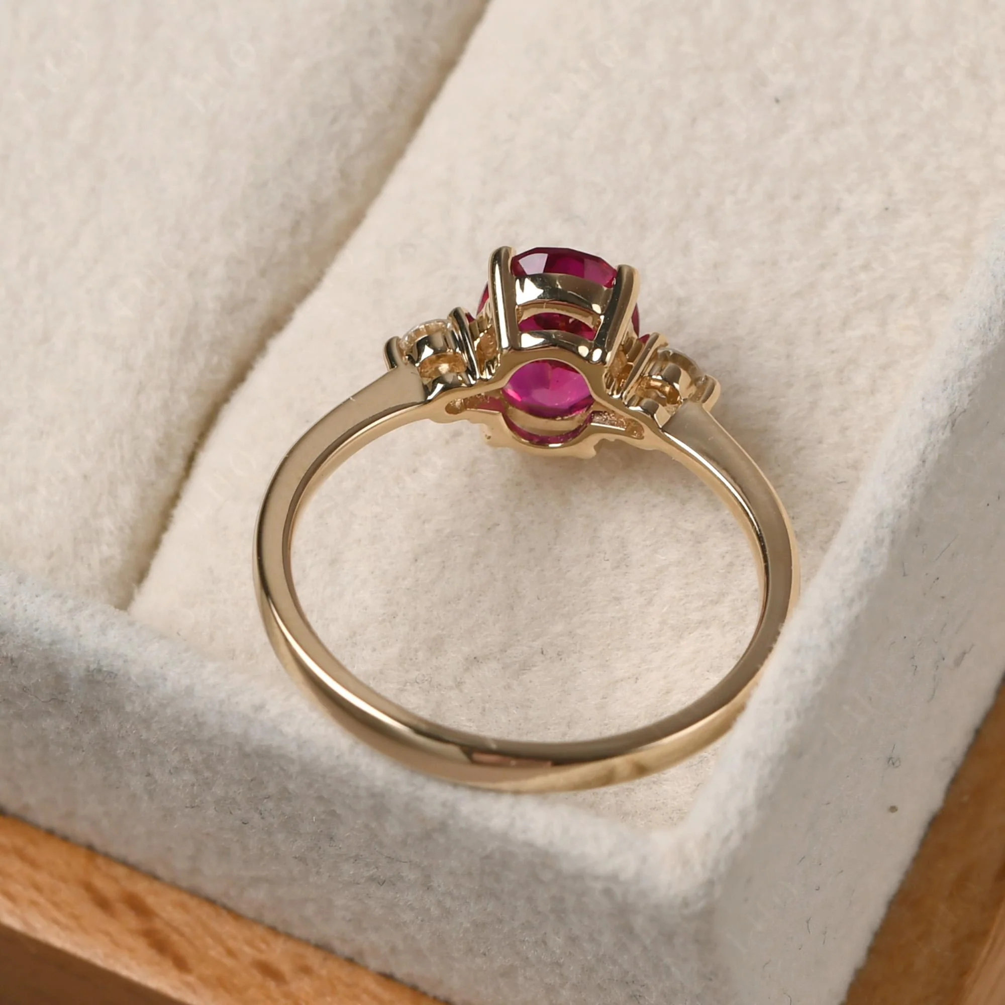 Trilogy Oval Ruby Ring - Image 31