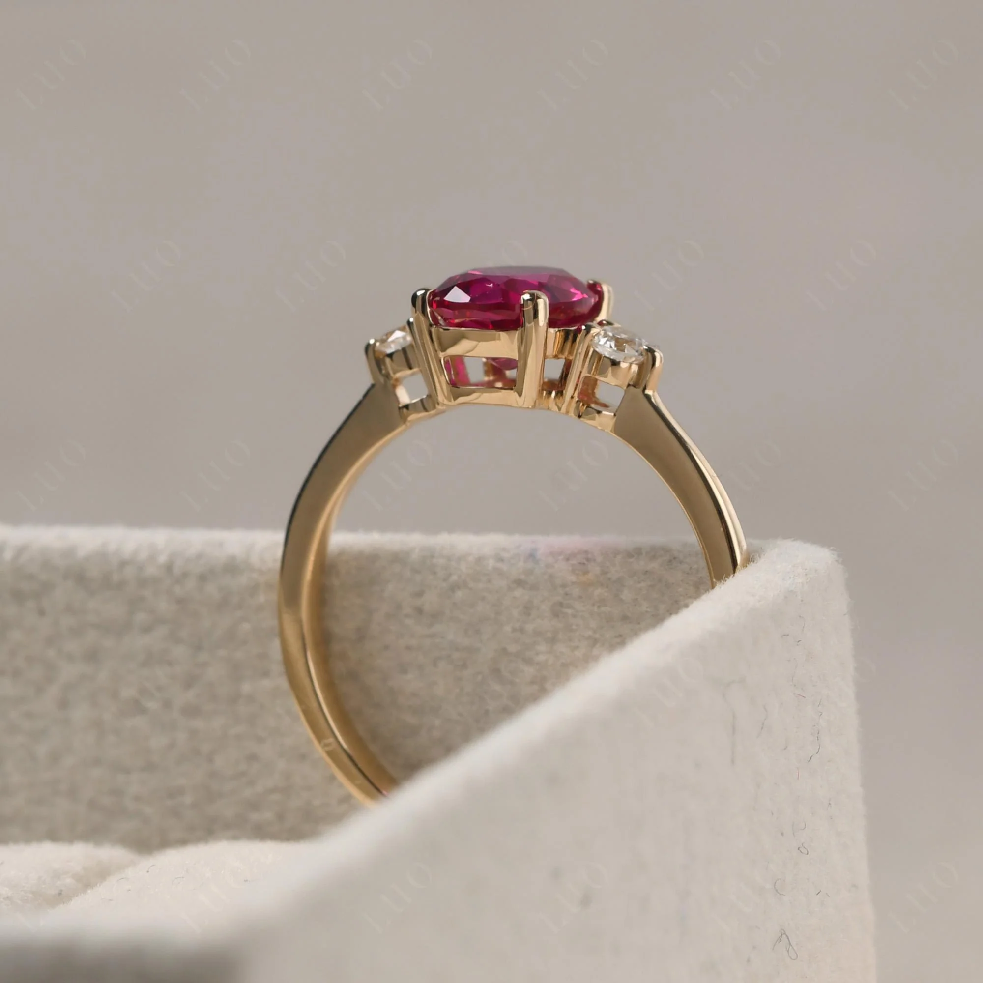Trilogy Oval Ruby Ring - Image 32