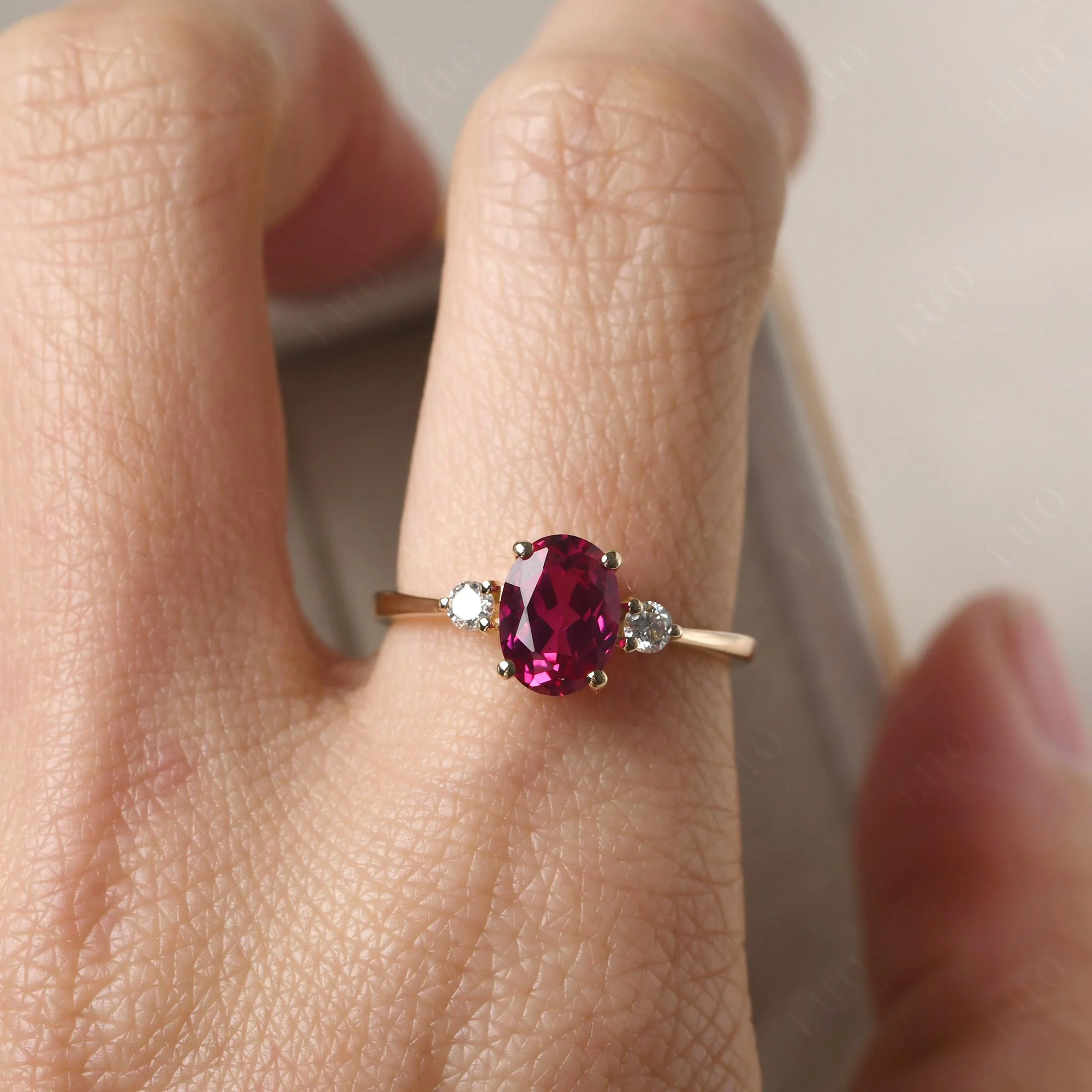 Trilogy Oval Ruby Ring - Image 33