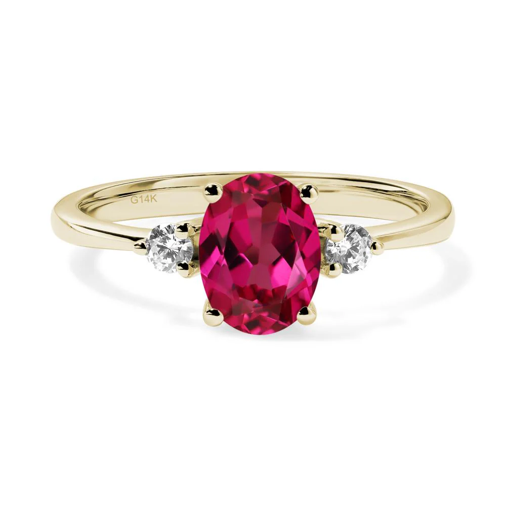 Trilogy Oval Ruby Ring - Image 4