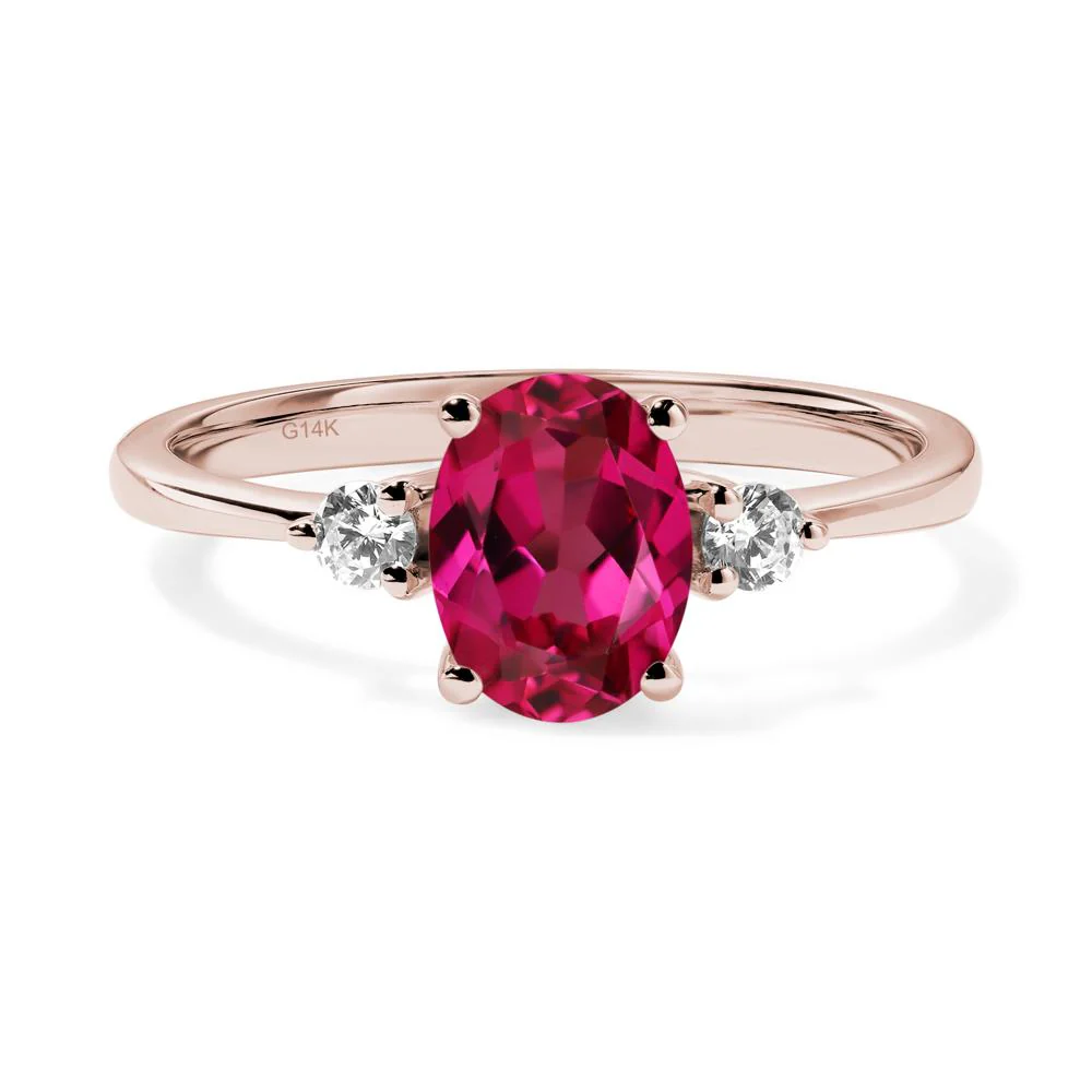 Trilogy Oval Ruby Ring - Image 5