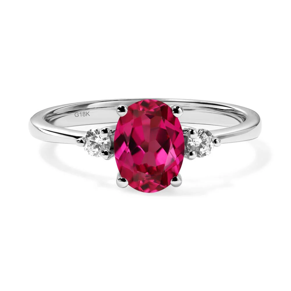 Trilogy Oval Ruby Ring - Image 6