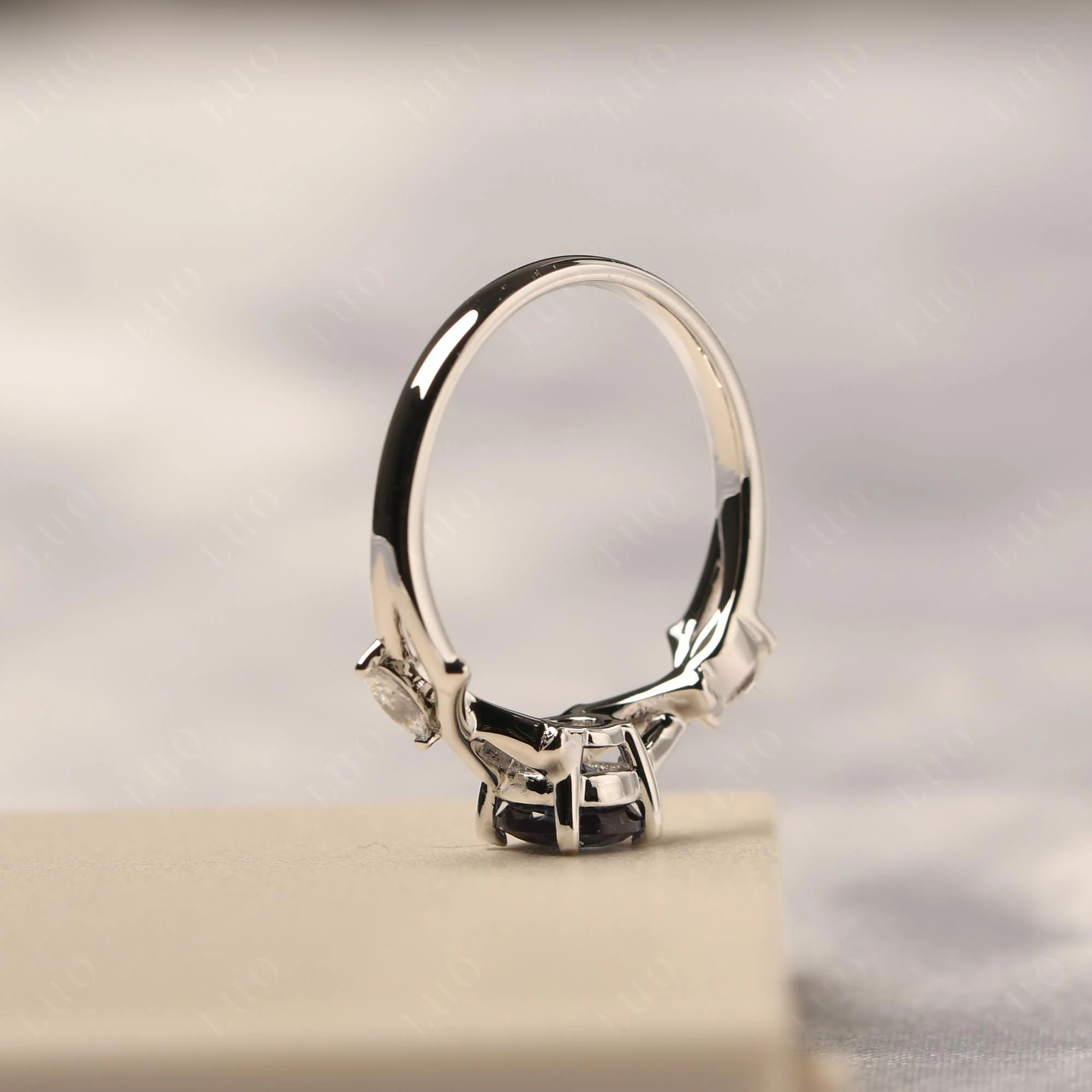 Alexandrite Twig Engagement Ring - Image 32