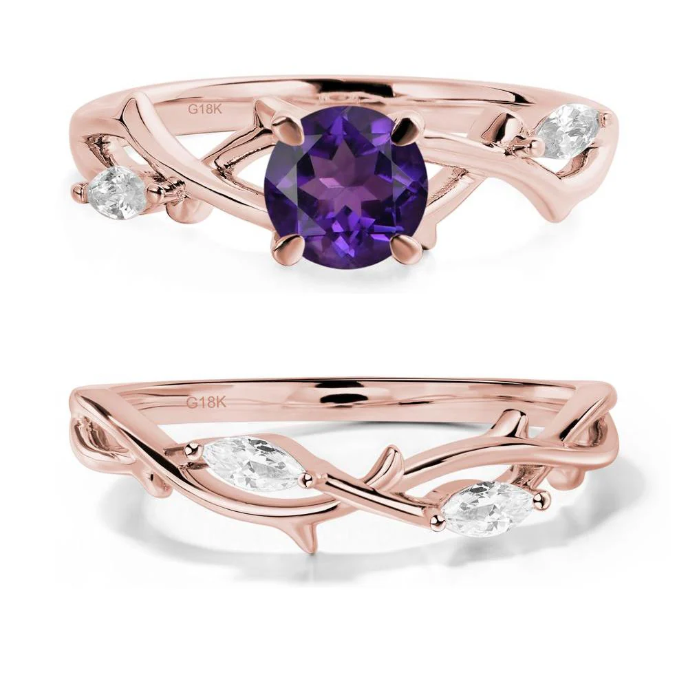 Amethyst Twig Promise Ring - Image 17