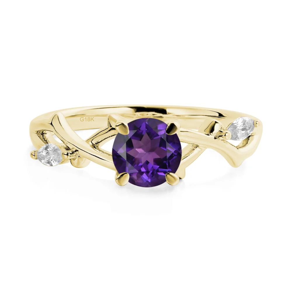 Amethyst Twig Promise Ring - Image 7