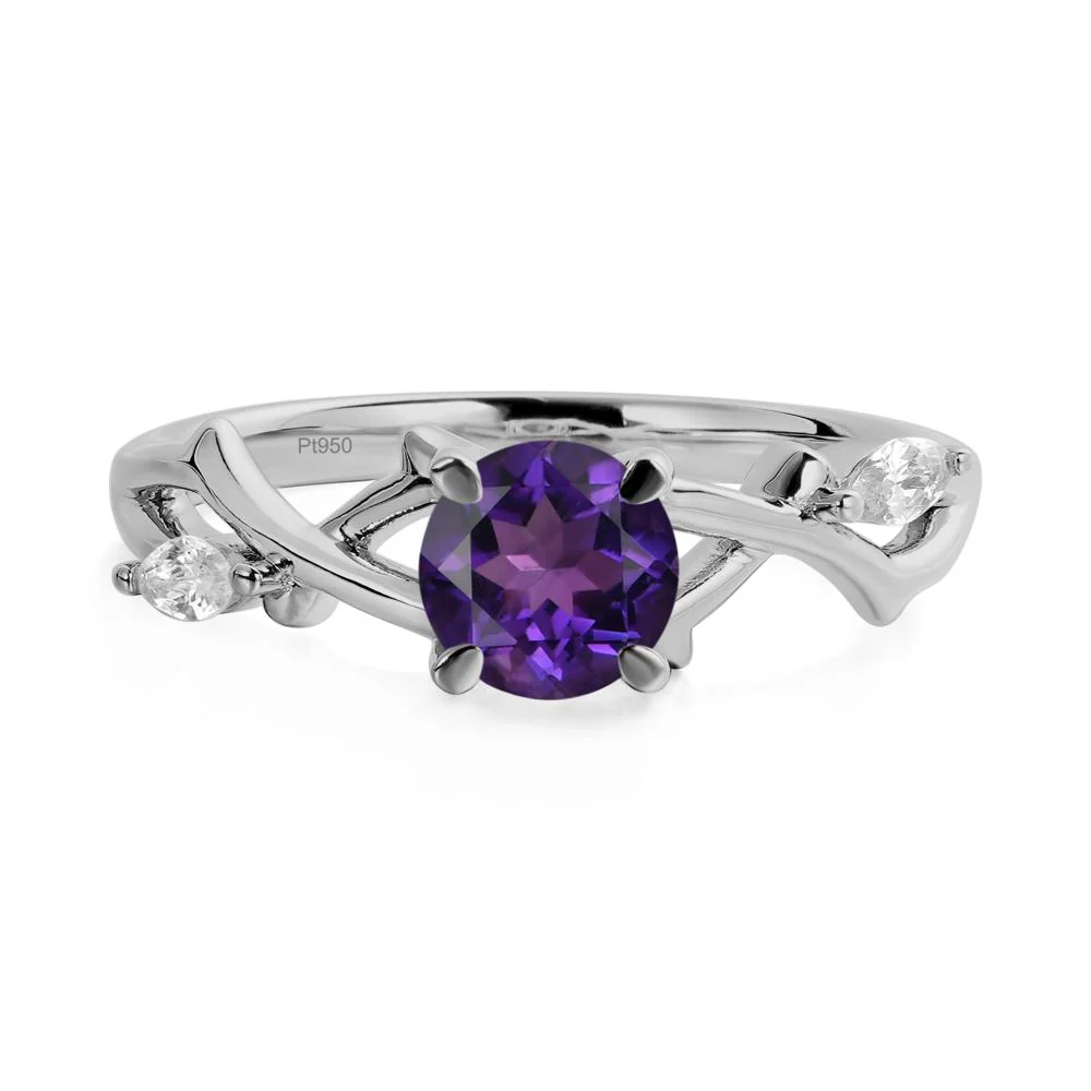 Amethyst Twig Promise Ring - Image 9