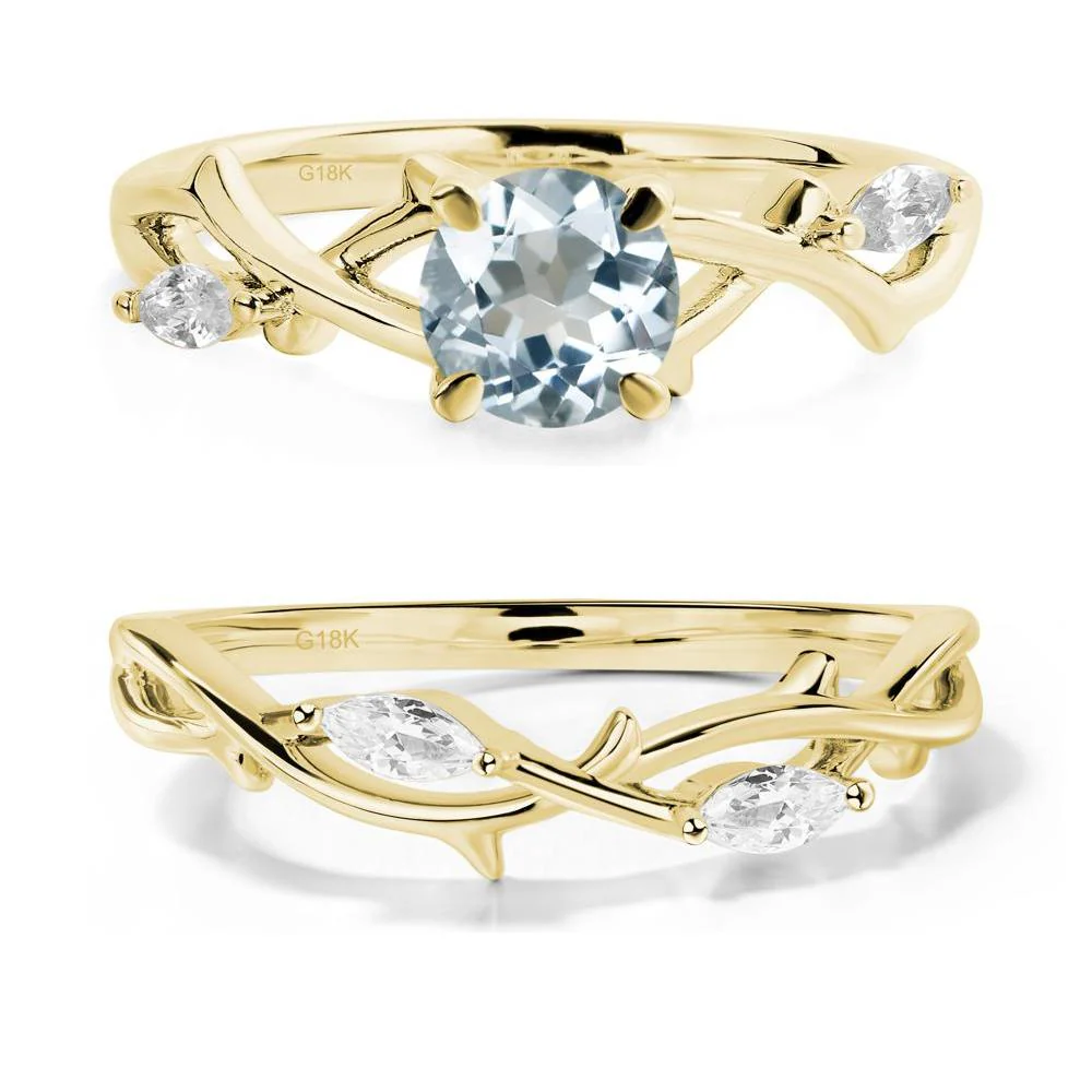 Aquamarine Twig Engagement Ring - Image 21