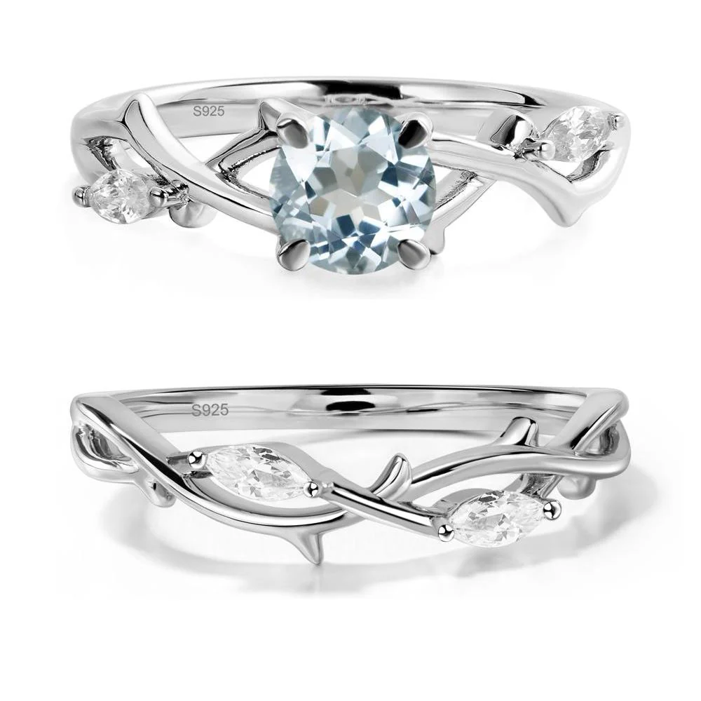 Aquamarine Twig Engagement Ring - Image 27