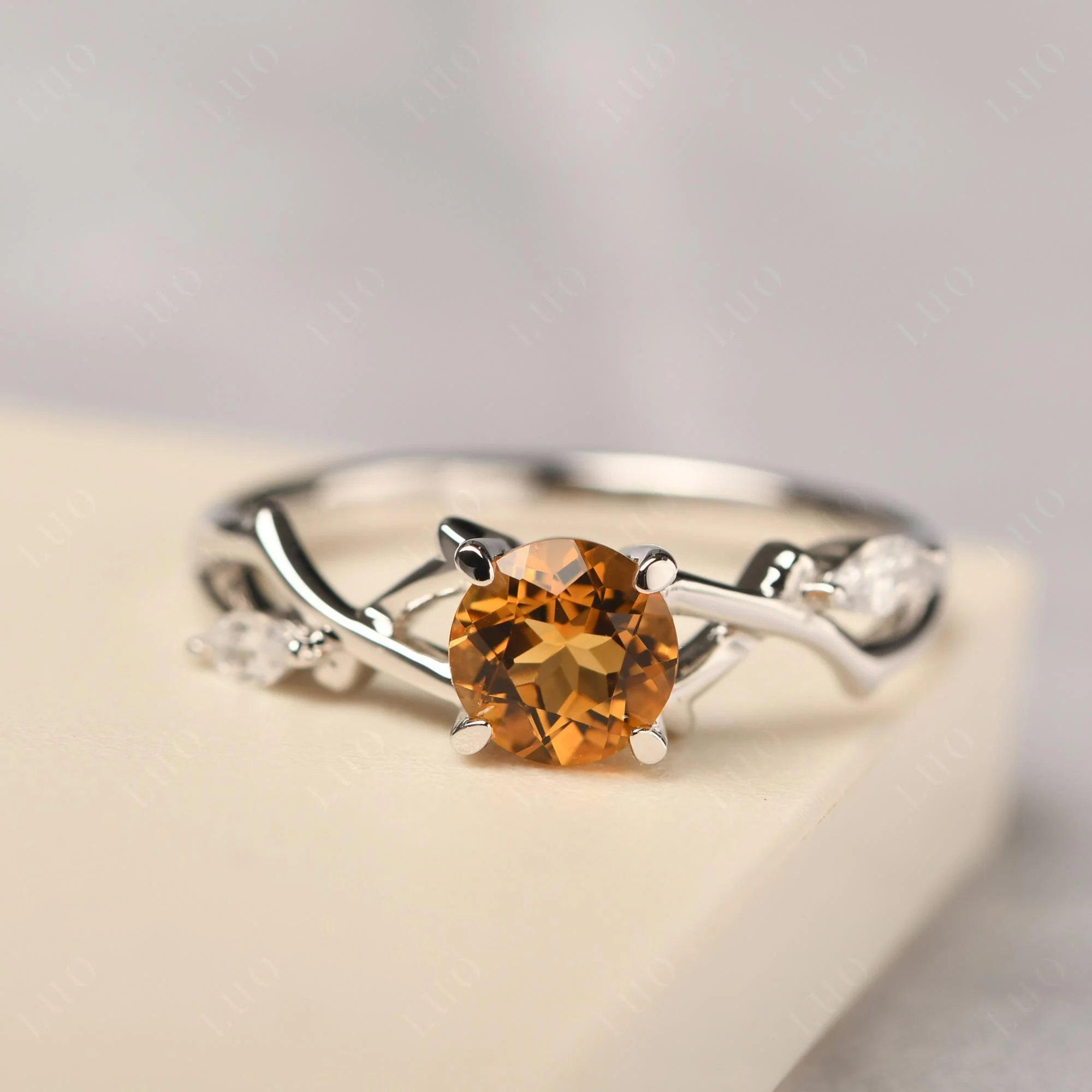 Citrine Twig Promise Ring - Image 29