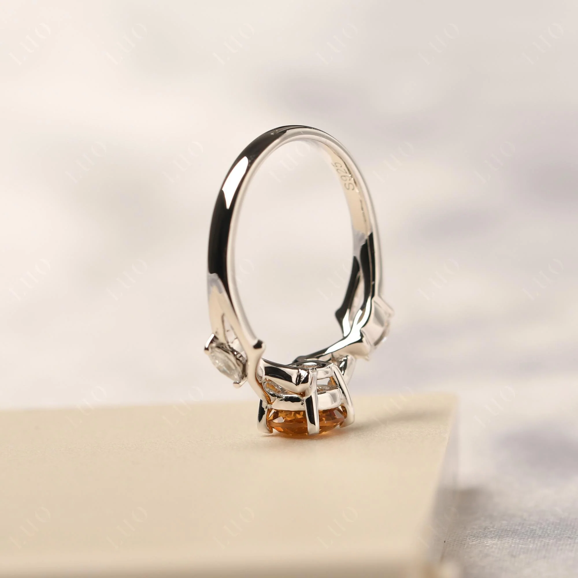 Citrine Twig Promise Ring - Image 32