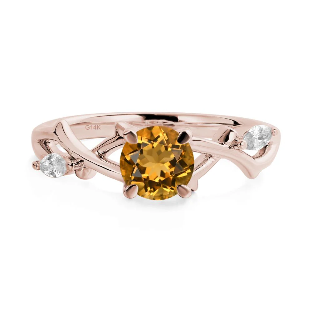Citrine Twig Promise Ring - Image 5
