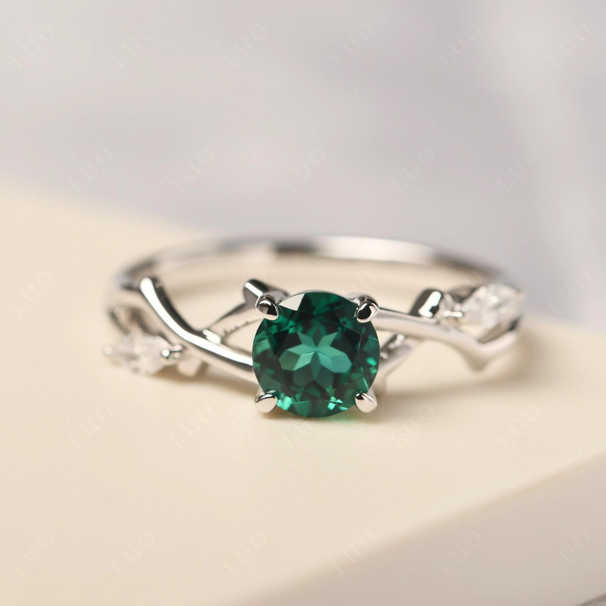 Emerald Twig Promise Ring - Image 29