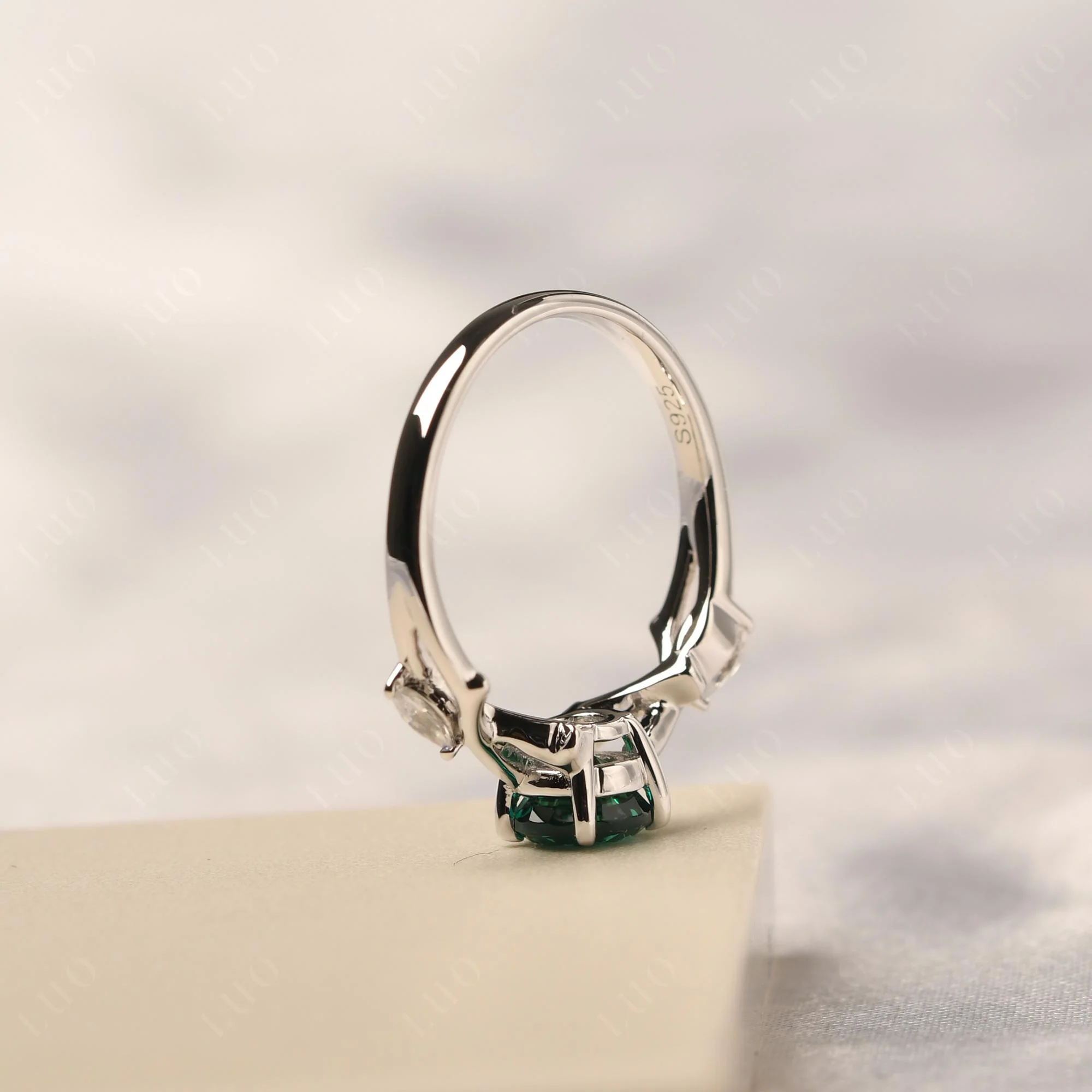 Emerald Twig Promise Ring - Image 32