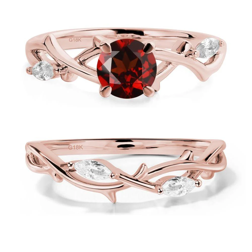 Garnet Twig Engagement Ring - Image 17