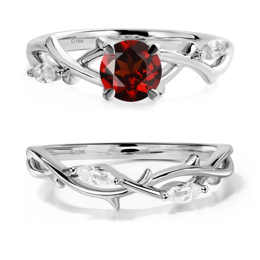 Garnet Twig Engagement Ring - Image 19