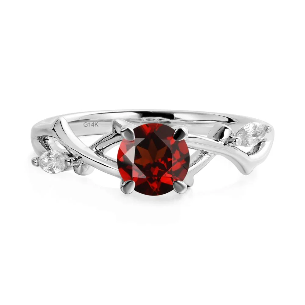 Garnet Twig Engagement Ring - Image 3