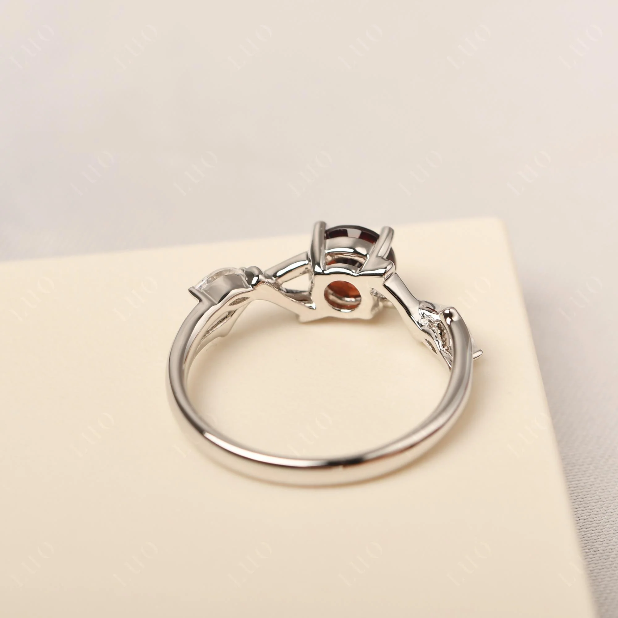 Garnet Twig Engagement Ring - Image 31