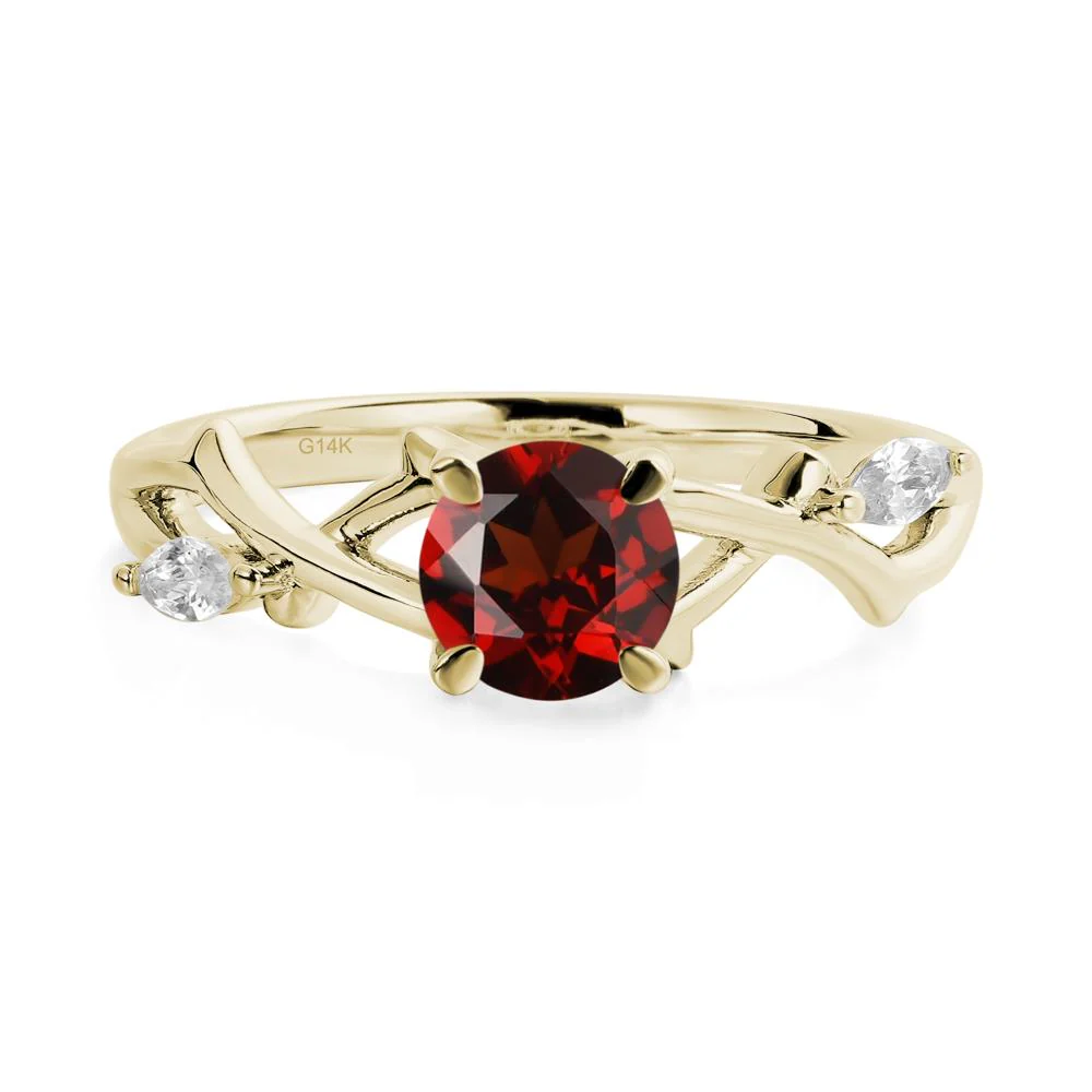 Garnet Twig Engagement Ring - Image 4