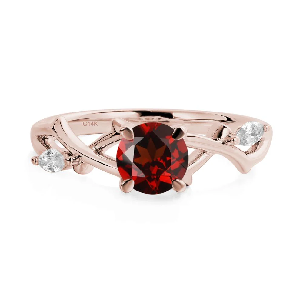 Garnet Twig Engagement Ring - Image 5