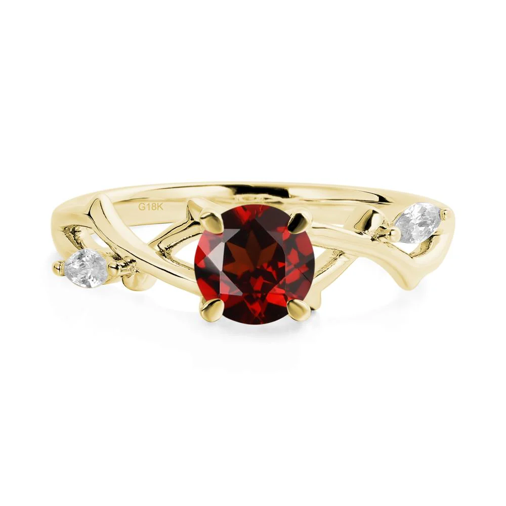 Garnet Twig Engagement Ring - Image 7