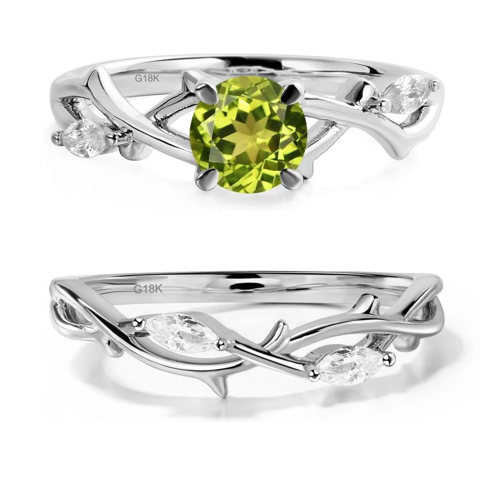 Peridot Twig Promise Ring - Image 19