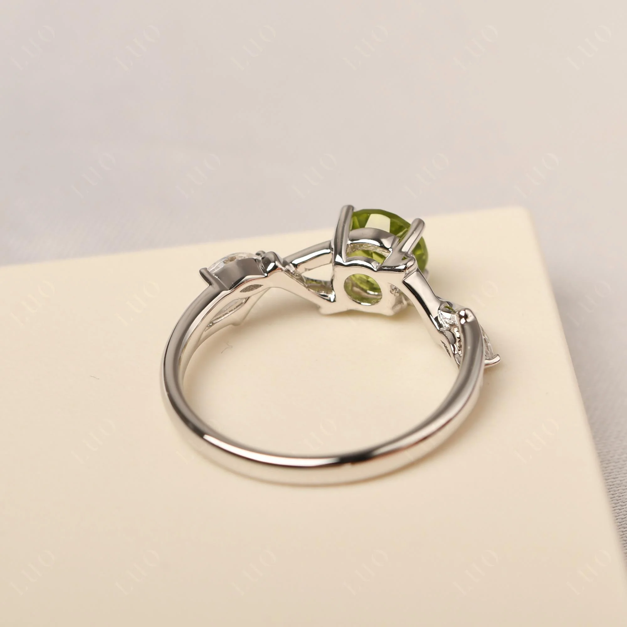Peridot Twig Promise Ring - Image 31