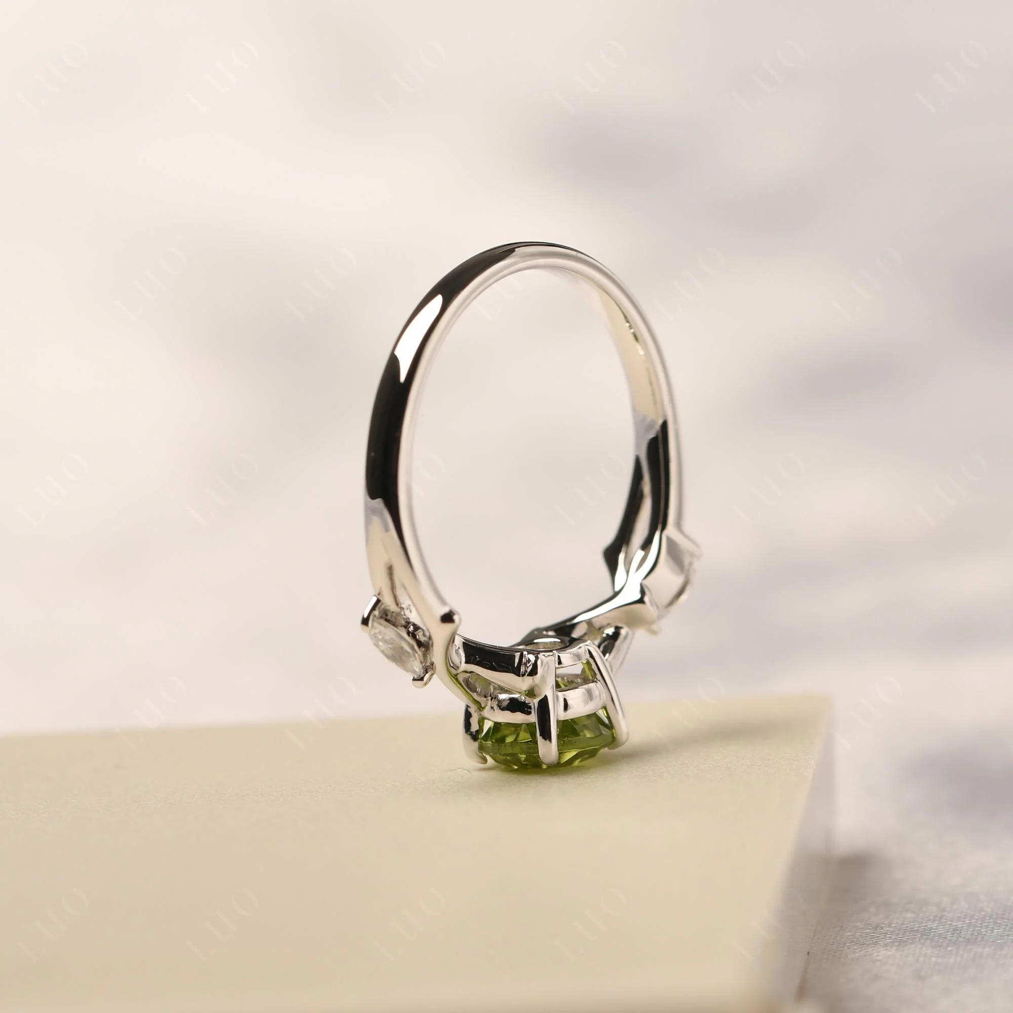 Peridot Twig Promise Ring - Image 32