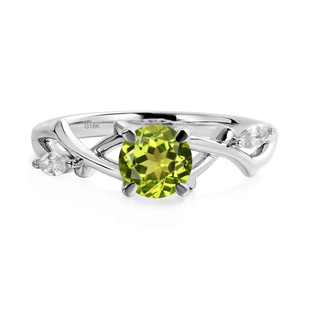 Peridot Twig Promise Ring - Image 6