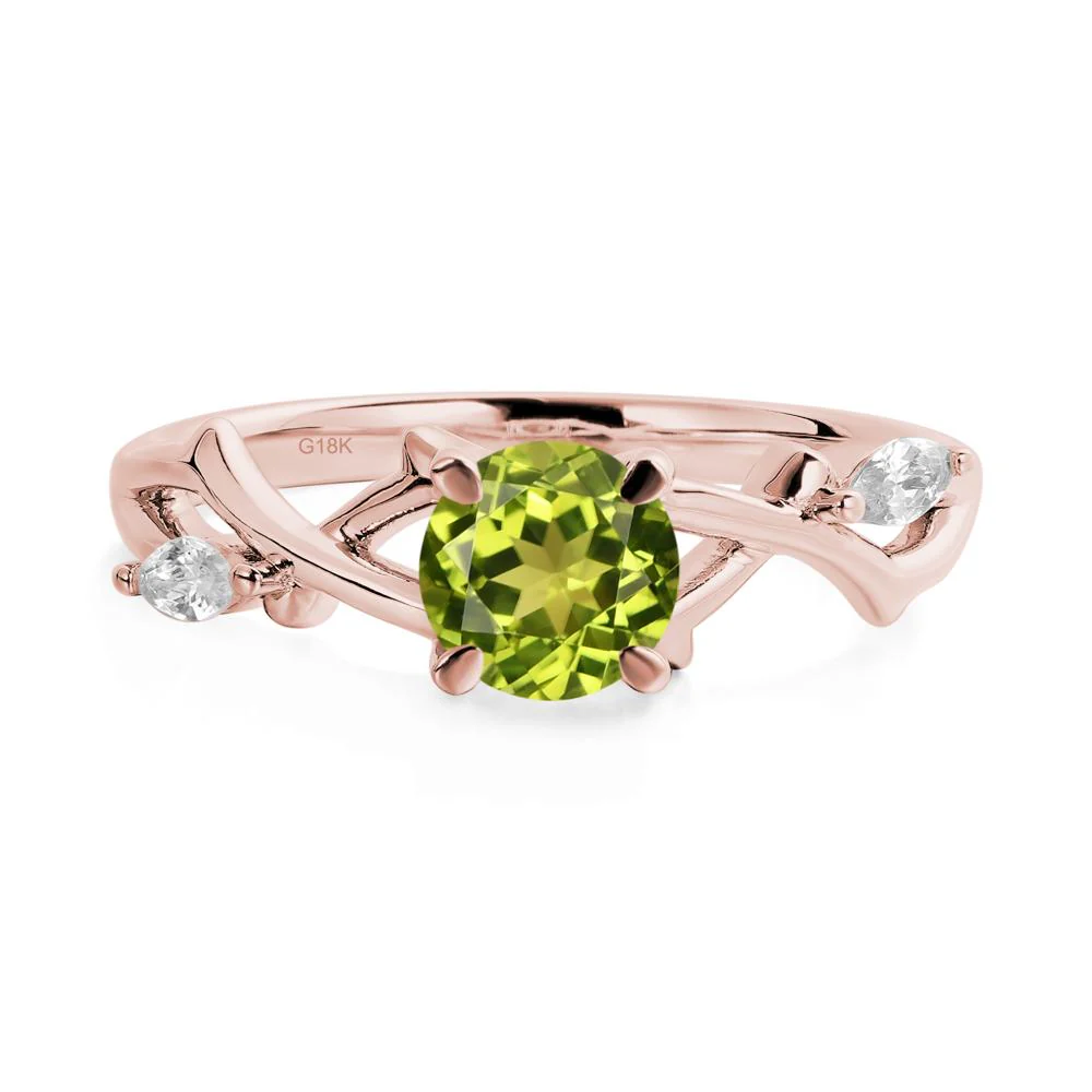 Peridot Twig Promise Ring - Image 8