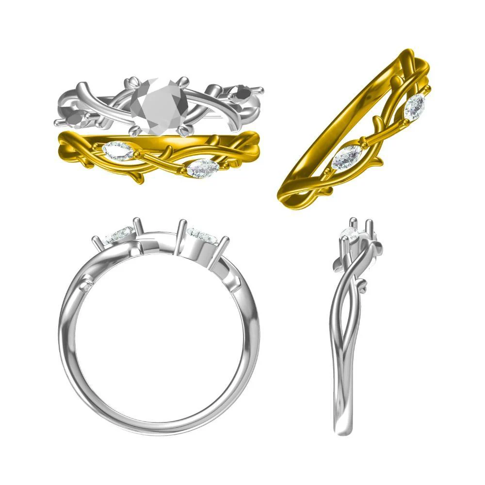 Ruby Twig Promise Ring - Image 10