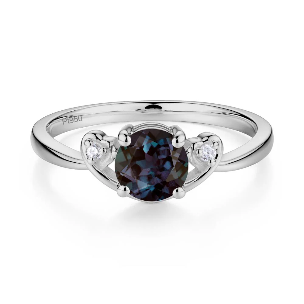 Twist Band Alexandrite Promise Ring