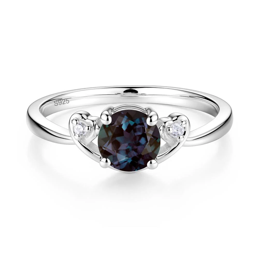 Twist Band Alexandrite Promise Ring - Image 8