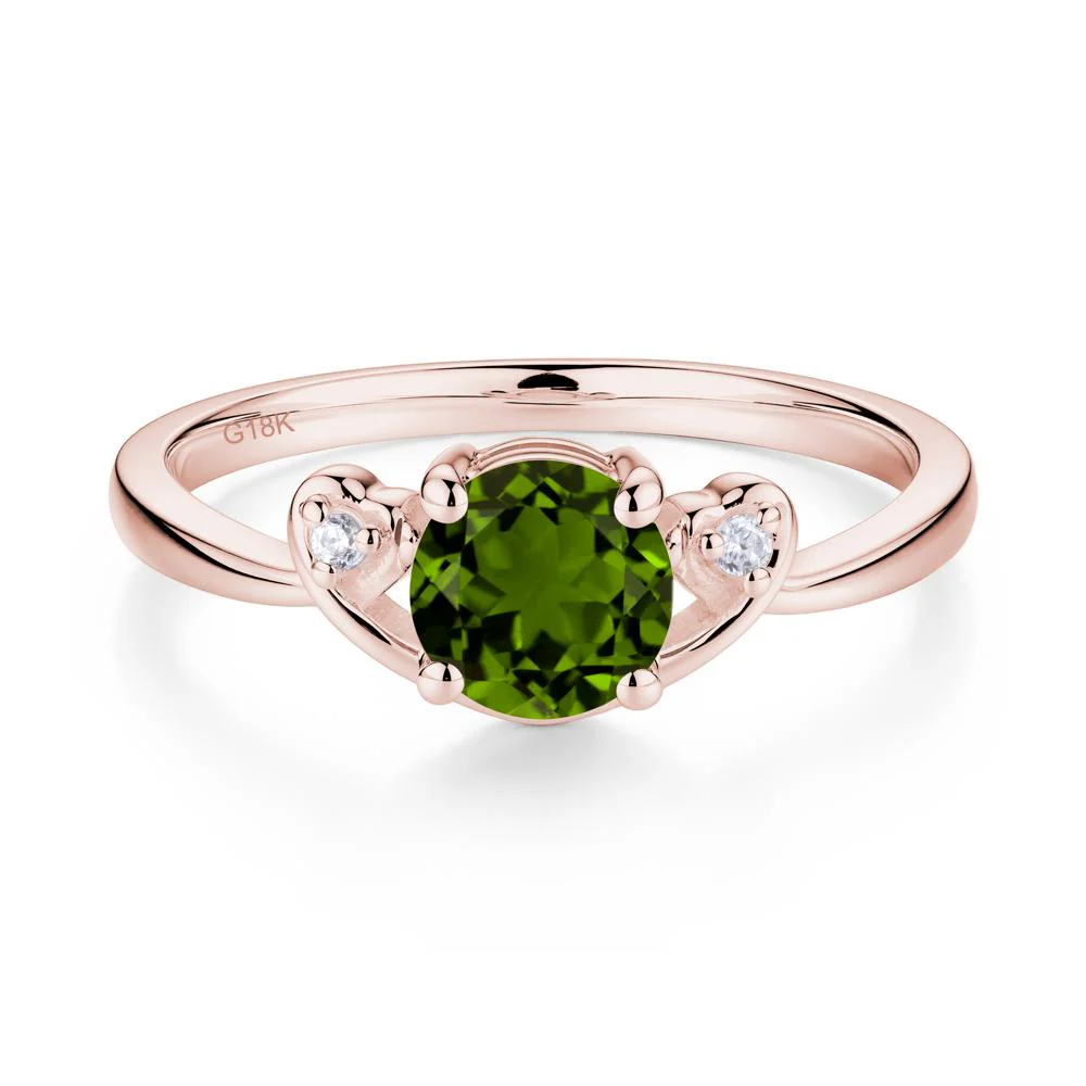 Twist Band Diopside Promise Ring - Image 4