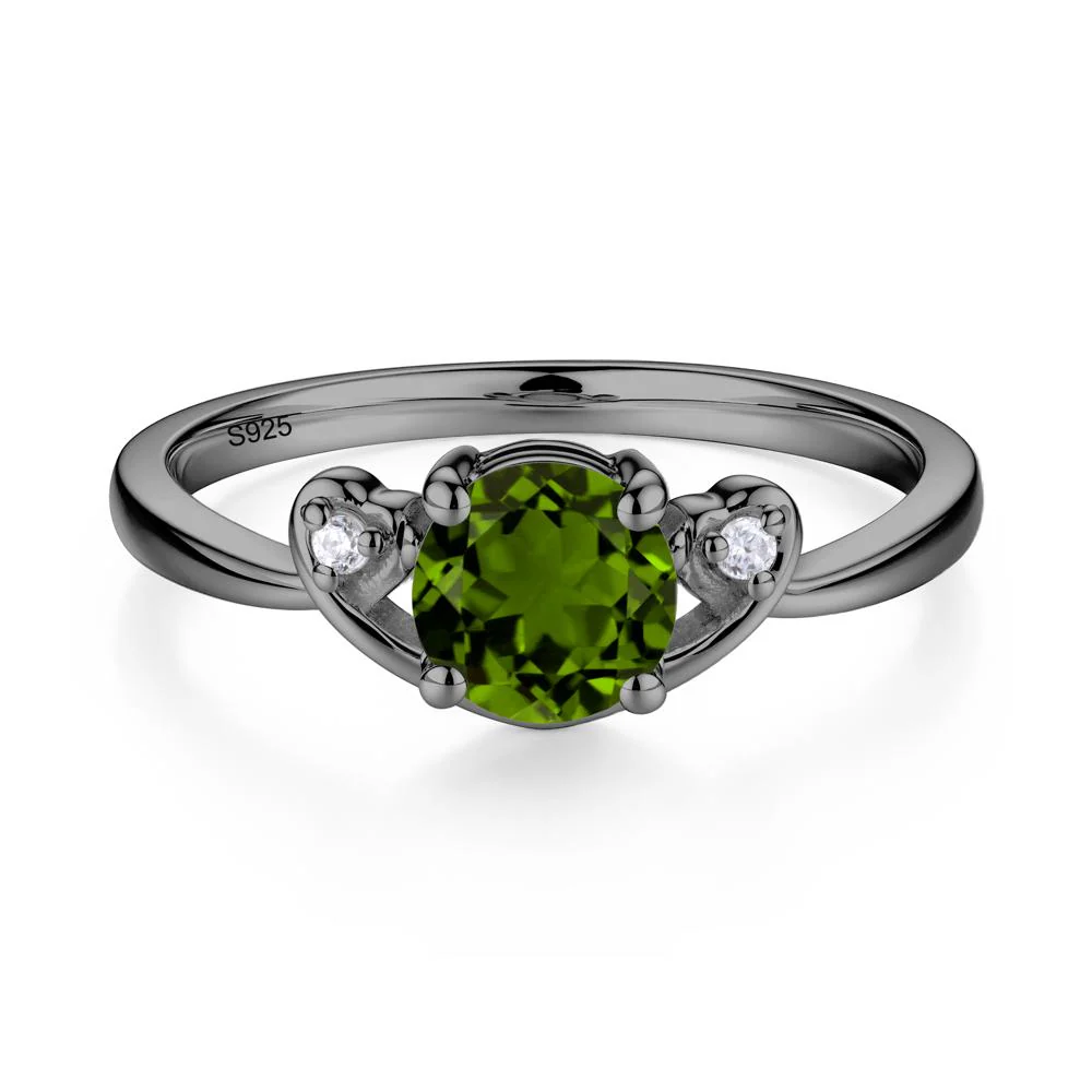 Twist Band Diopside Promise Ring - Image 9