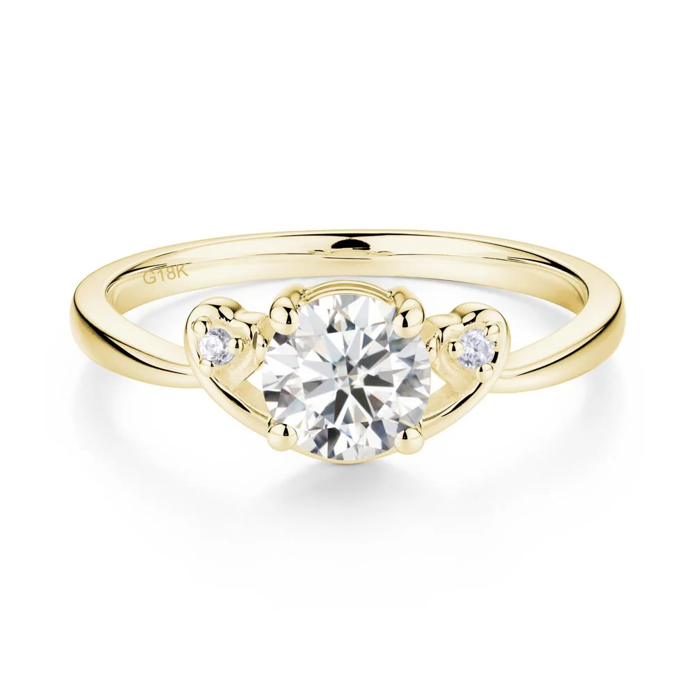 Twist Band Moissanite Promise Ring - Image 6