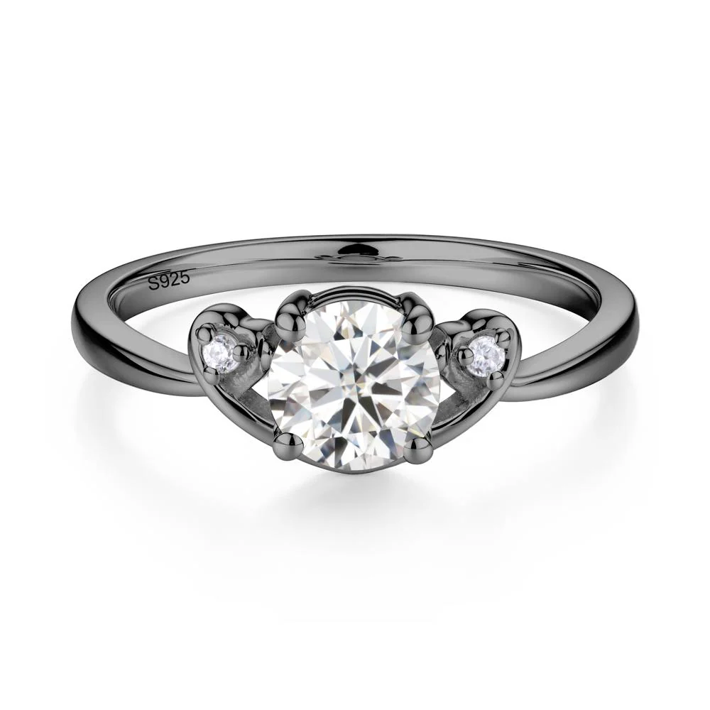 Twist Band Moissanite Promise Ring - Image 8