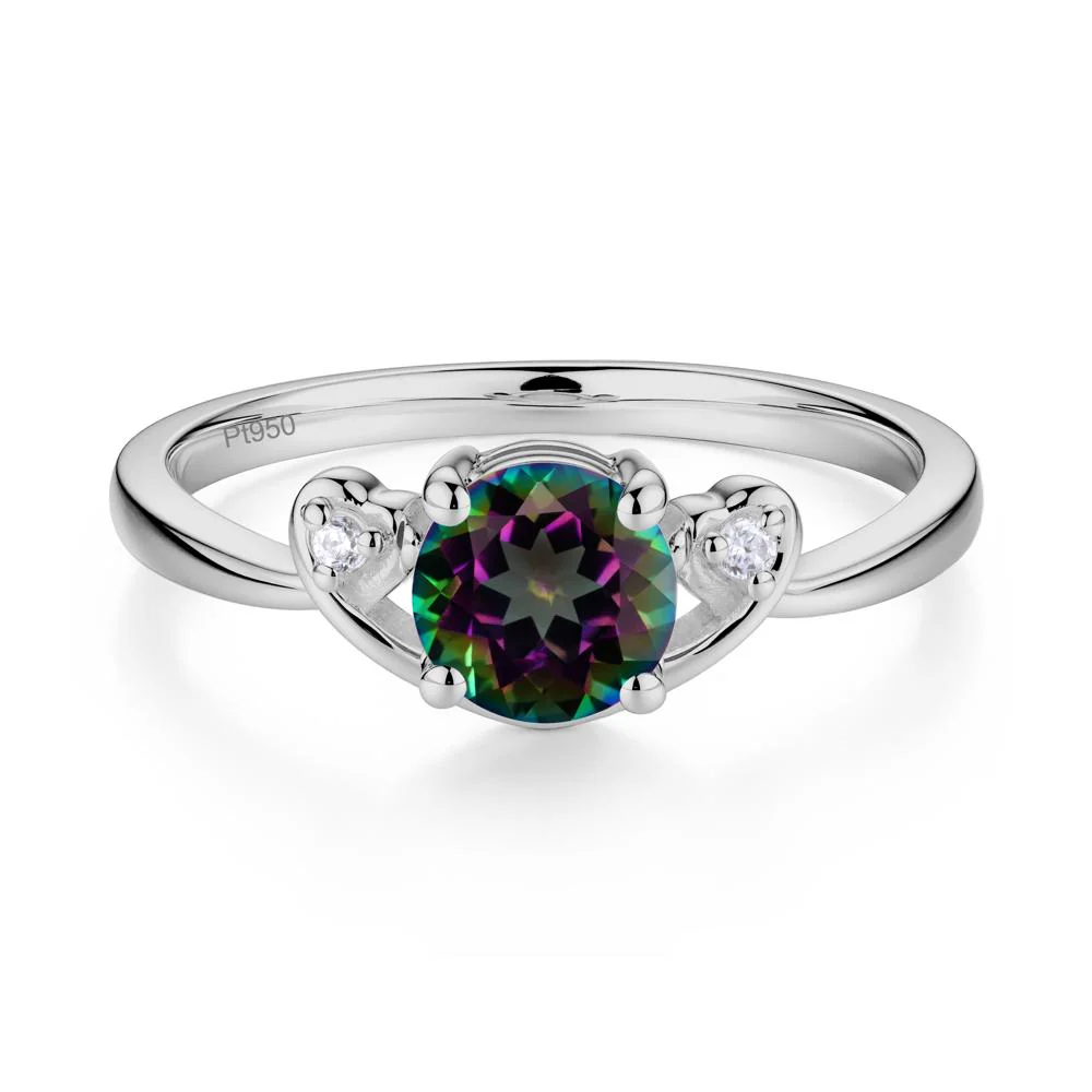 Twist Band Mystic Topaz Promise Ring - Image 8