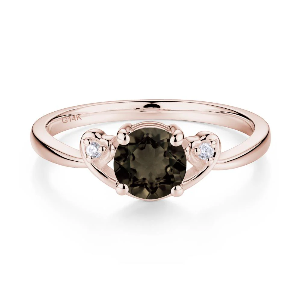 Twist Band Smoky Quartz Promise Ring - Image 8