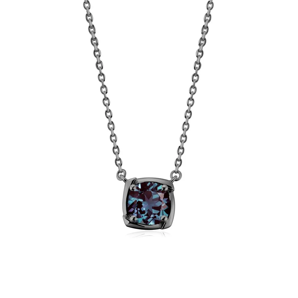 Unique Alexandrite Solitaire Pendant Necklace - Image 6
