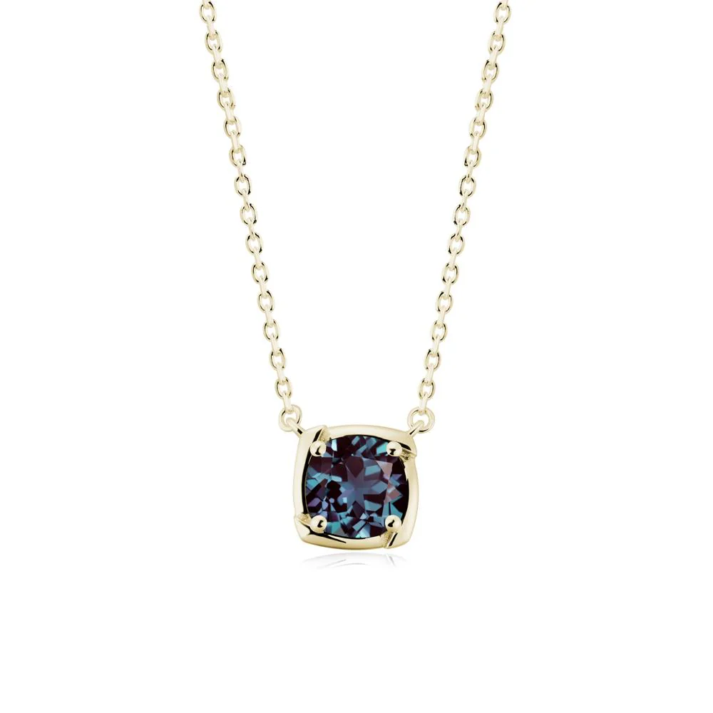 Unique Alexandrite Solitaire Pendant Necklace - Image 8