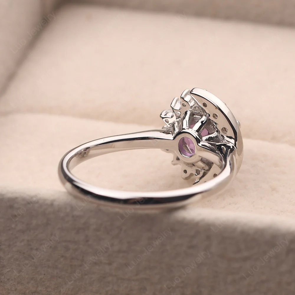 Amethyst Sun and Moon Ring - Image 4