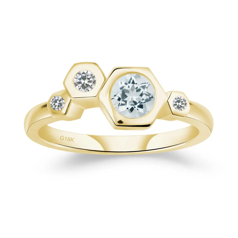 Unique Aquamarine Constellation Ring - Image 7