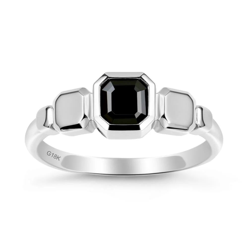 Unique Ascher Black Spinel Ring - Image 5