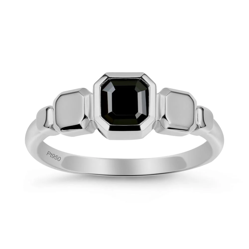 Unique Ascher Black Spinel Ring - Image 8