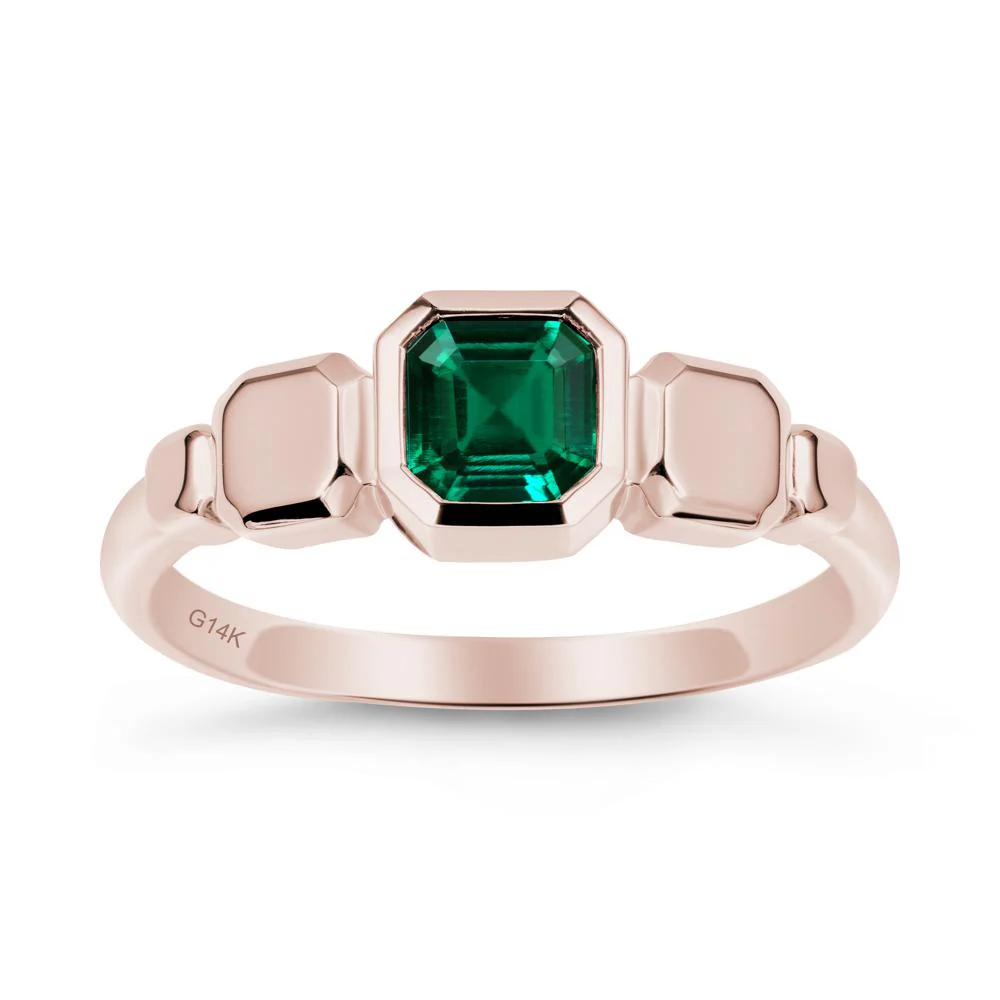 Unique Ascher Emerald Ring - Image 2