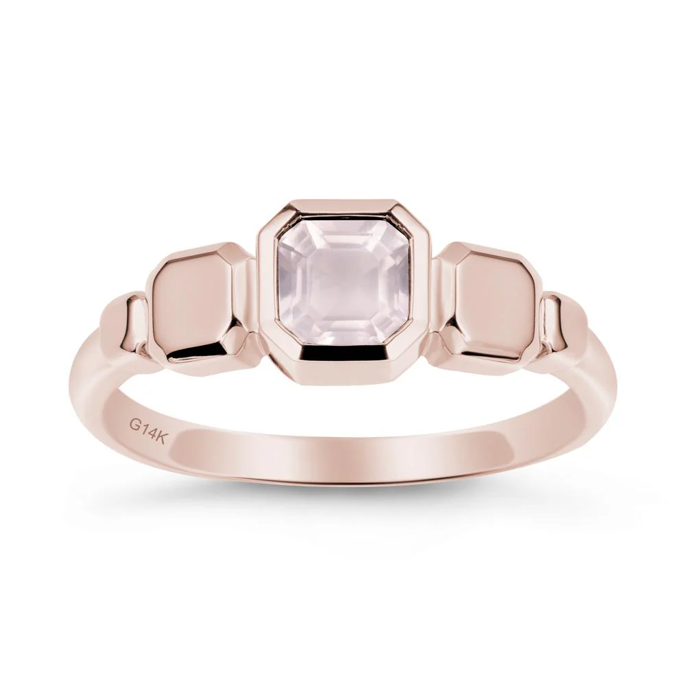 Unique Ascher Rose Quartz Ring - Image 2