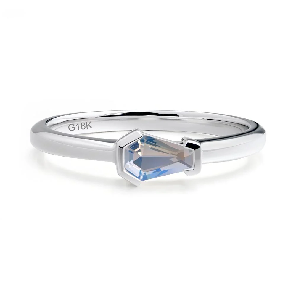 Unique Coffin Cut Moonstone Ring - Image 6