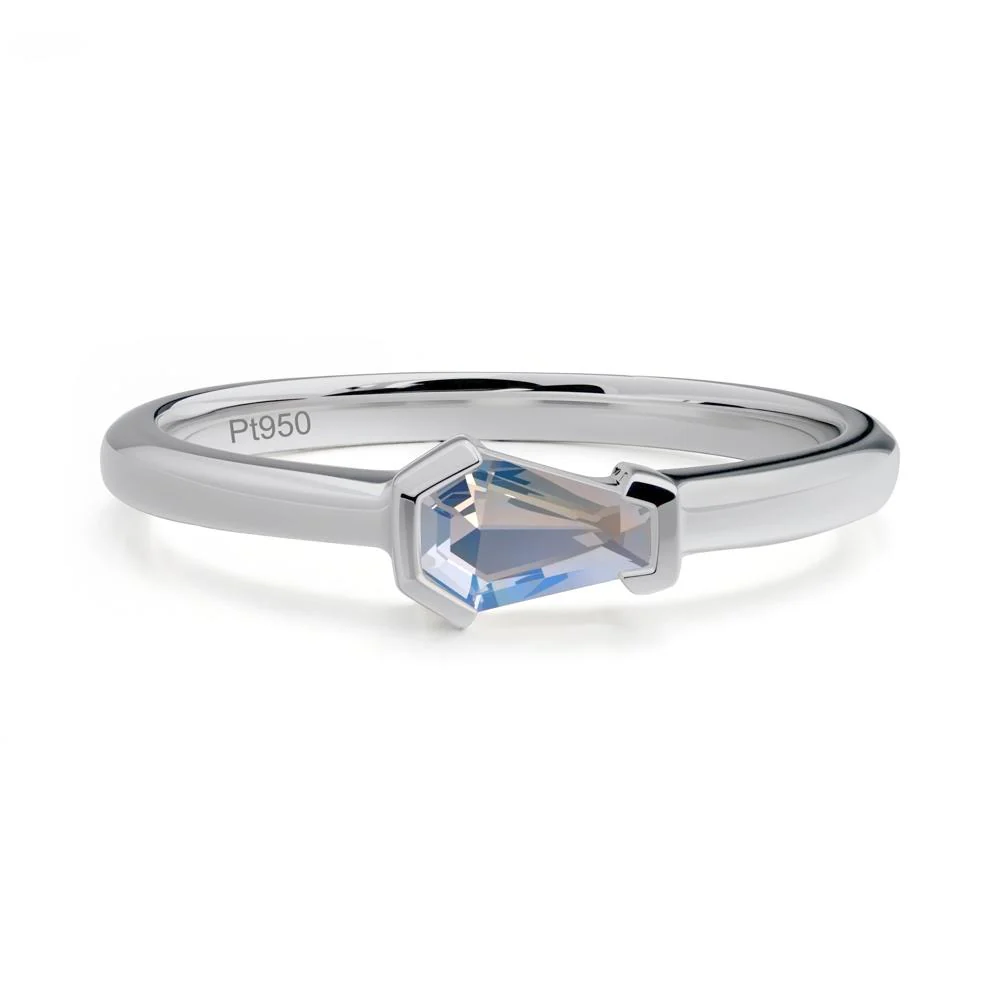 Unique Coffin Cut Moonstone Ring - Image 8