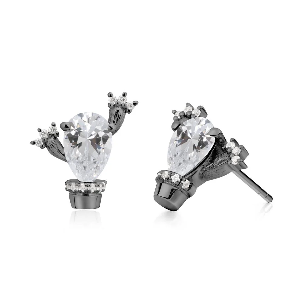 Unique Cubic Zirconia Stud Earrings - Image 3