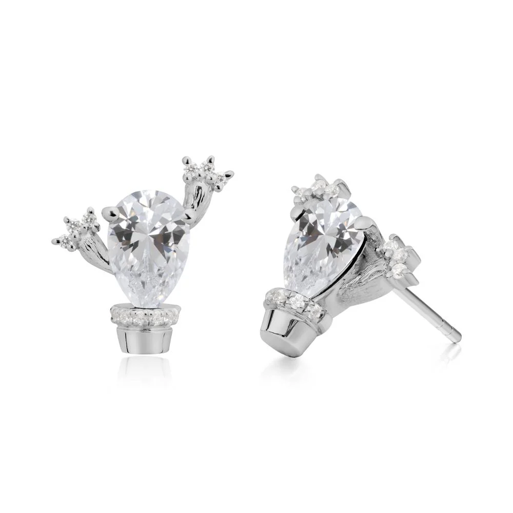 Unique Cubic Zirconia Stud Earrings - Image 9